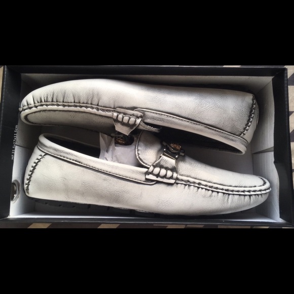 Men's Grey Loafer Shoes  by Platini - Picture 1 of 2